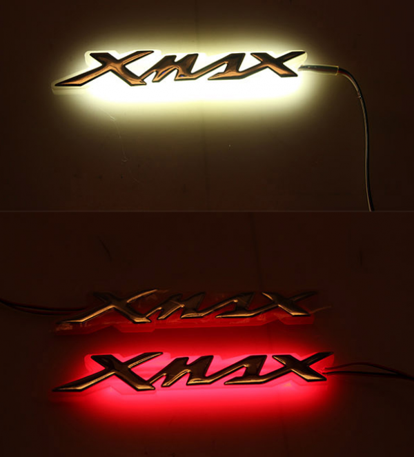 라이더마트,야마하 엑스맥스 XMAX 엠블렘 엠블럼 로고 마크 엘이디 LED 로고 마크 투웨이 2WAY 릴레이